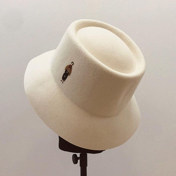 elegant retro felt women hats warm fall winter ladies solid color wide brim fedora hat panama hat wide floppy cloche black hat, Black;white
elegant retro felt women hats warm fall winter ladies solid color wide brim fedora hat panama hat wide floppy cloche black hat, Black;white
