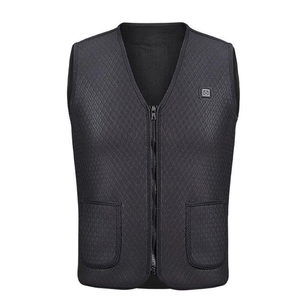 women men heated vest smart heating cotton vest usb infrared wool electric heating outdoor thermal winter warm jacket coat, Gray;blue
women men heated vest smart heating cotton vest usb infrared wool electric heating outdoor thermal winter warm jacket coat, Gray;blue