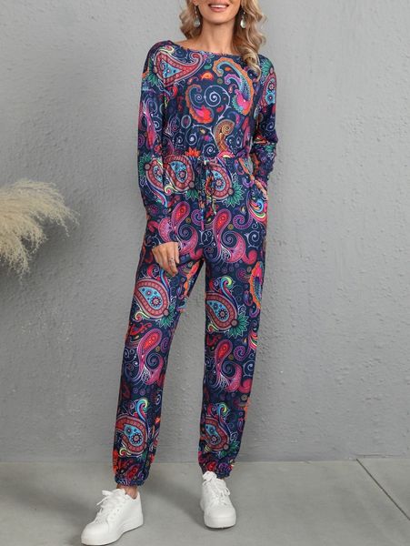 emery rose paisley & scroll print drawstring waist slant pocket jumpsuit t2jk#, White
emery rose paisley & scroll print drawstring waist slant pocket jumpsuit t2jk#, White