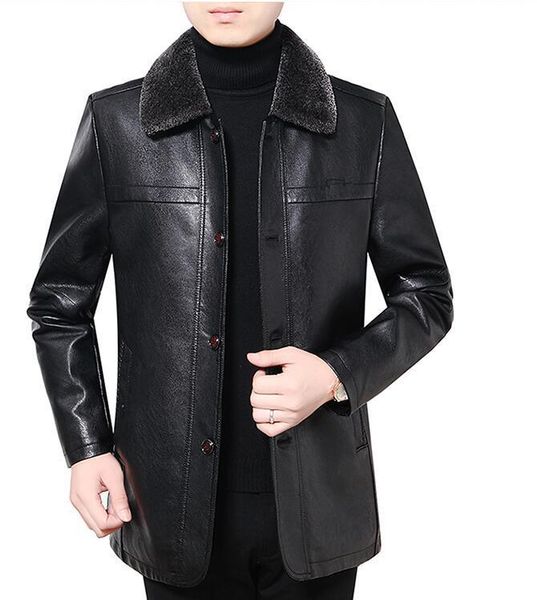 plus velvet thicken leather jacket men casual clothes middle-aged mens jackets and coats jaqueta masculina chaqueta hombre b280, Black;brown
plus velvet thicken leather jacket men casual clothes middle-aged mens jackets and coats jaqueta masculina chaqueta hombre b280, Black;brown