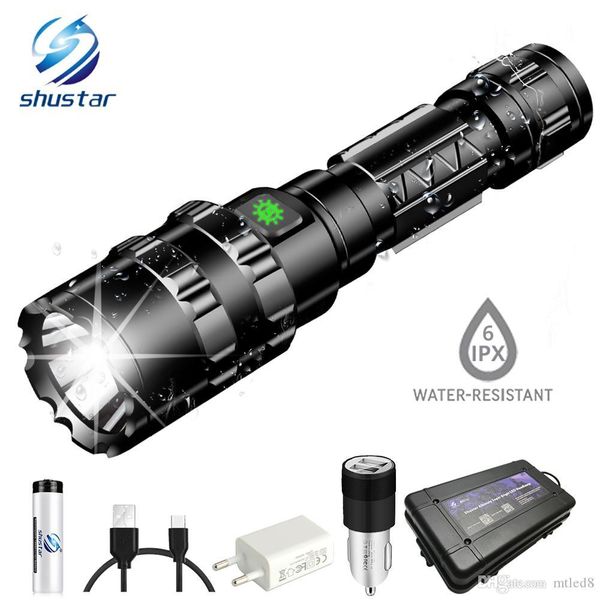 super bright waterproof led flashlight 5 lighting modes aluminum alloy torch powered by 18650 battery suitable for hunting, etc
super bright waterproof led flashlight 5 lighting modes aluminum alloy torch powered by 18650 battery suitable for hunting, etc