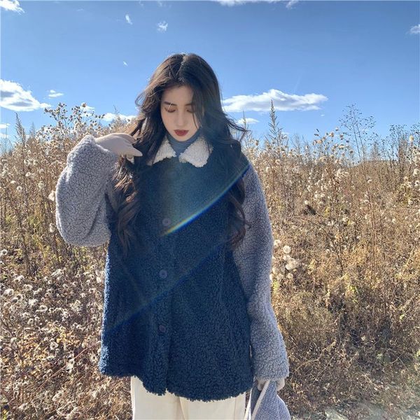 твердая однобортный поддельный lamb fur coat зимняя куртка женщин 2020 новый теплый толстый мода сыпучие плюшевые дамы пальто тедди куртки, Black
твердая однобортный поддельный lamb fur coat зимняя куртка женщин 2020 новый теплый толстый мода сыпучие плюшевые дамы пальто тедди куртки, Black