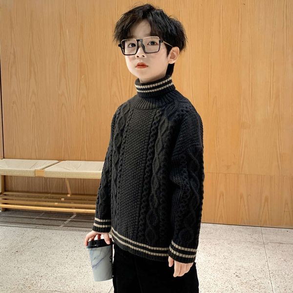 children's winter wear middle 2020 big male high collar solid color twist sweater k44w, Blue
children's winter wear middle 2020 big male high collar solid color twist sweater k44w, Blue