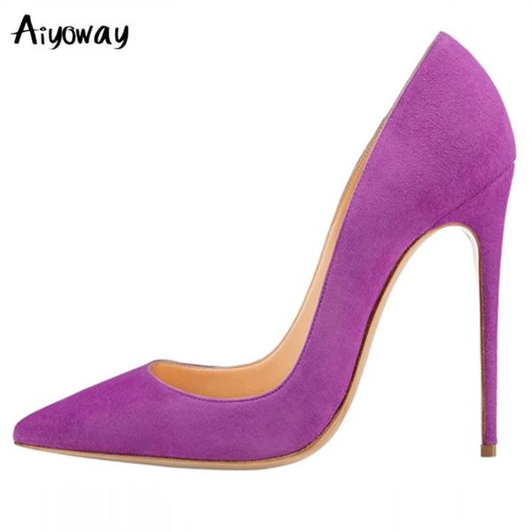 dress shoes aiyoway classics 10cm 12cm pointed toe fashion thin heels pumps red pink faux suede party wedding woman big size us4~us15, Black
dress shoes aiyoway classics 10cm 12cm pointed toe fashion thin heels pumps red pink faux suede party wedding woman big size us4~us15, Black