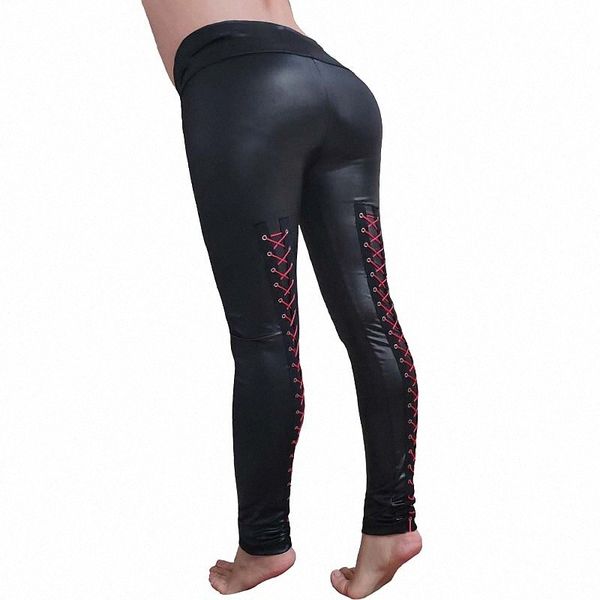 women's fashion streetwear leggings drawstring ankle-length pants club weekend micro-elastic plain pu comfort mid waist slim black red
women's fashion streetwear leggings drawstring ankle-length pants club weekend micro-elastic plain pu comfort mid waist slim black red