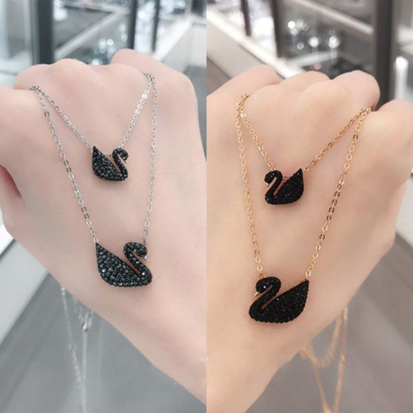 european and american popular products full diamond bottom cover shijia black and white swan pendant female gradient red rose gold stylish c, Silver
european and american popular products full diamond bottom cover shijia black and white swan pendant female gradient red rose gold stylish c, Silver