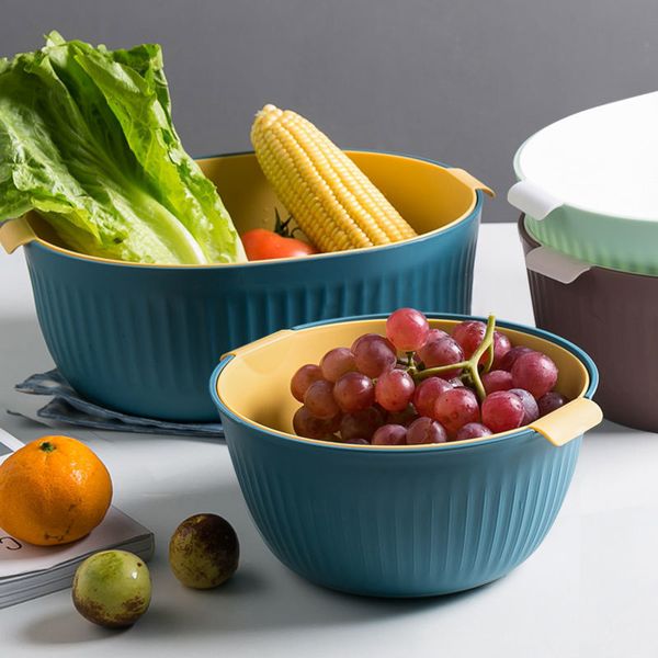 a-net red fruit tray living room plastic double layer dish, household kitchen basin drain basket handicraft
a-net red fruit tray living room plastic double layer dish, household kitchen basin drain basket handicraft