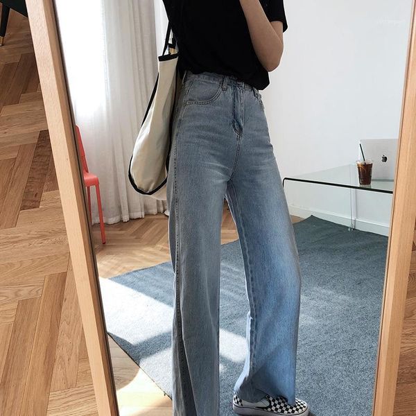 2020 new summer wide leg casual long for mujer women loose style denim vintage jeans pants1, Blue
2020 new summer wide leg casual long for mujer women loose style denim vintage jeans pants1, Blue
