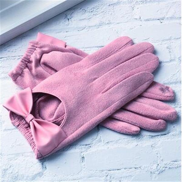 five fingers gloves spring autumn suede leather bow lady' hollow out full finger pink driving glove1, Blue;gray
five fingers gloves spring autumn suede leather bow lady' hollow out full finger pink driving glove1, Blue;gray