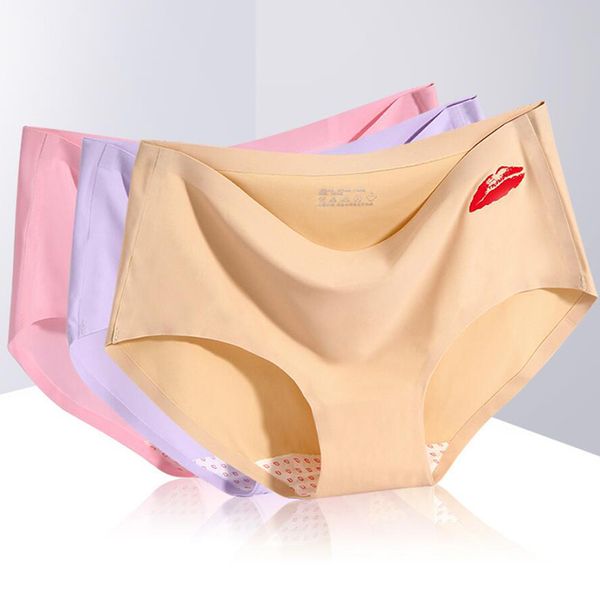 women panties mid waist lip print seamless underpant underwear comfortable panties, Black;pink
women panties mid waist lip print seamless underpant underwear comfortable panties, Black;pink