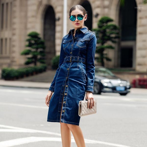 women's trench coats fashion womens casual overcoat cotton long brand female denim clothing jeans blue color single breasted 4xl1, Tan;black
women's trench coats fashion womens casual overcoat cotton long brand female denim clothing jeans blue color single breasted 4xl1, Tan;black