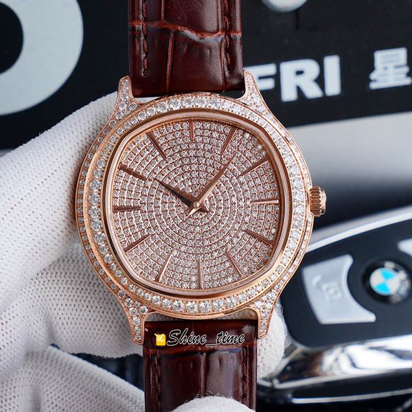 version 42mm full drill dial rose gold diamond steel case automatic mechanical g0a35022 mens watch sapphire leather strap brand watches, Slivery;brown
version 42mm full drill dial rose gold diamond steel case automatic mechanical g0a35022 mens watch sapphire leather strap brand watches, Slivery;brown