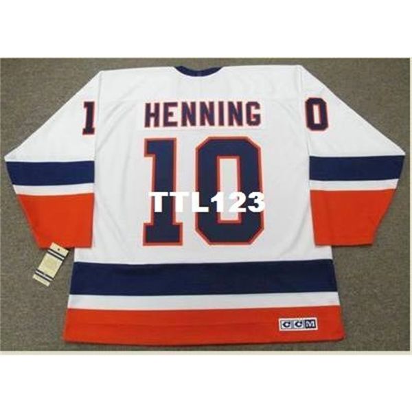 men #10 lorne henning new york islanders 1978 ccm vintage home hockey jersey or custom any name or number retro jersey, Black
men #10 lorne henning new york islanders 1978 ccm vintage home hockey jersey or custom any name or number retro jersey, Black