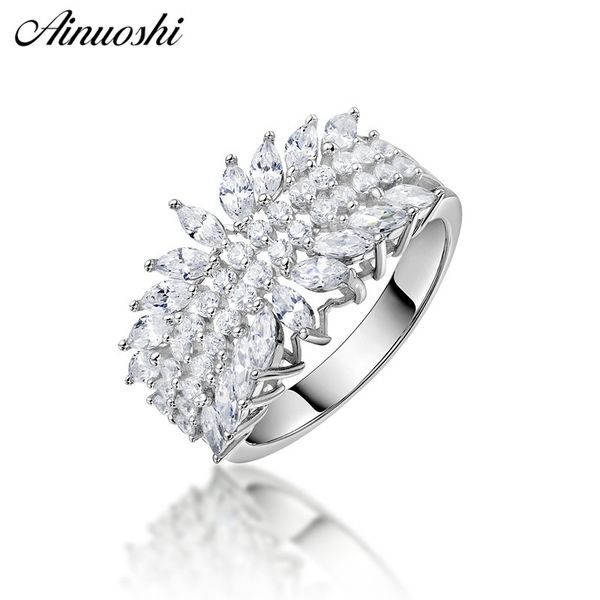ainuoshi 925 sterling silver wedding engagement four rows ring anniversary marquise cut ring silver women silver rings jewelry y200106, Slivery;golden
ainuoshi 925 sterling silver wedding engagement four rows ring anniversary marquise cut ring silver women silver rings jewelry y200106, Slivery;golden