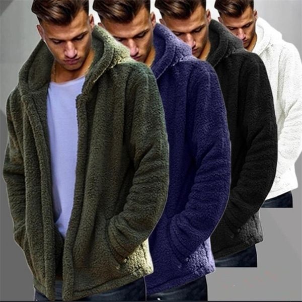 fashion fleece mans warm hoodies coat casual new long sleeve solid color open stitch pockets male jackets outwear coats lj201215, Black;brown
fashion fleece mans warm hoodies coat casual new long sleeve solid color open stitch pockets male jackets outwear coats lj201215, Black;brown