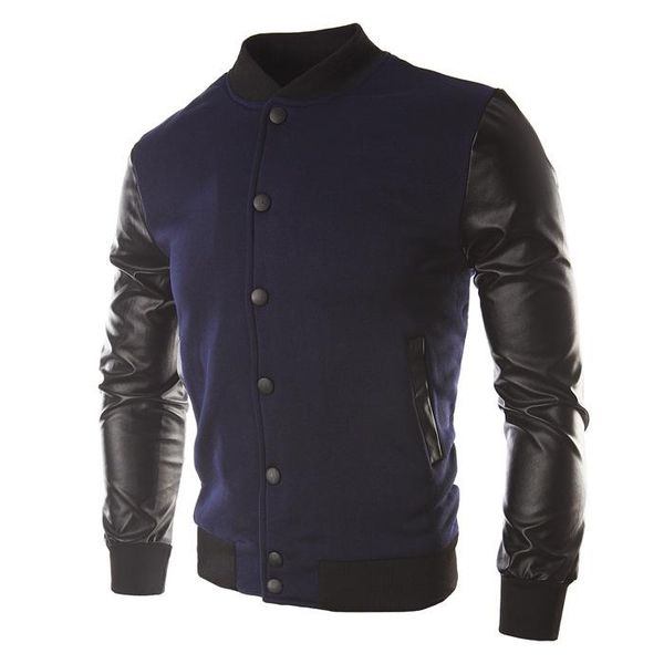 men's jackets shujin jaqueta masculino fashion pu leather patchwork hoodies basic jacket 2021 autumn bomber coats outerwearz30, Black;brown
men's jackets shujin jaqueta masculino fashion pu leather patchwork hoodies basic jacket 2021 autumn bomber coats outerwearz30, Black;brown
