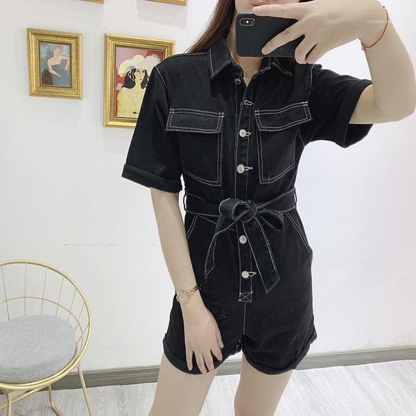 women's jumpsuits & rompers women black casual summer romper high waist sashes overall cargo jumpers lapel pocket button shorts jumpsui, Black;white
women's jumpsuits & rompers women black casual summer romper high waist sashes overall cargo jumpers lapel pocket button shorts jumpsui, Black;white