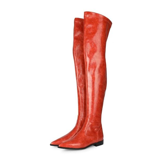 2.5cm low heel over the knee boots women fashion ponited toe flat stretch boots orange thigh high winter fur shoes woman, Black
2.5cm low heel over the knee boots women fashion ponited toe flat stretch boots orange thigh high winter fur shoes woman, Black