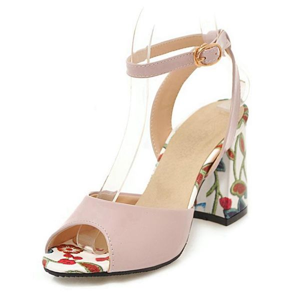 asileto large size 33-44 high heel sandals women flower print peep toe ankle strap sandals party wedding ladies summer shoes, Black
asileto large size 33-44 high heel sandals women flower print peep toe ankle strap sandals party wedding ladies summer shoes, Black
