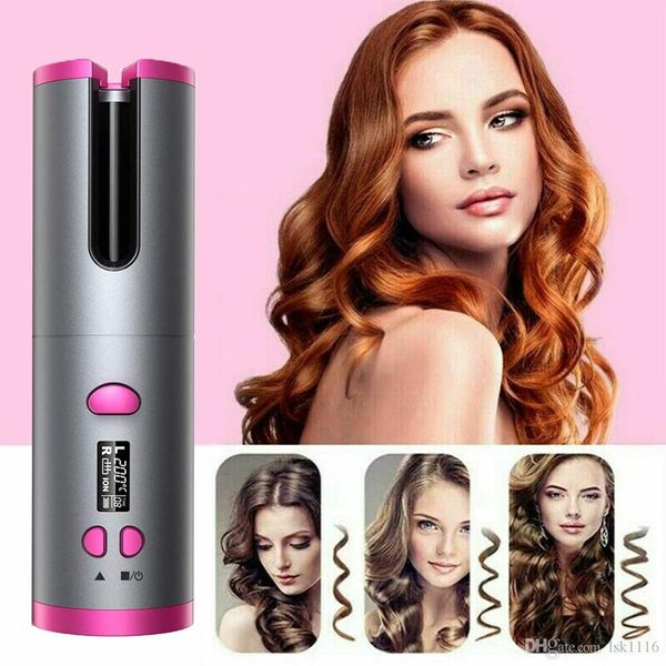 new cordless curler auto rotating ceramic curler usb rechargeable led display curling iron waves air curling wand
new cordless curler auto rotating ceramic curler usb rechargeable led display curling iron waves air curling wand