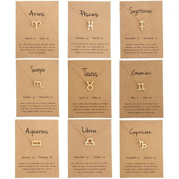 chokers 12 constellation necklaces for women girl aries capricorn taurus necklace gold gifts message card pendant jewelry1, Golden;silver
chokers 12 constellation necklaces for women girl aries capricorn taurus necklace gold gifts message card pendant jewelry1, Golden;silver