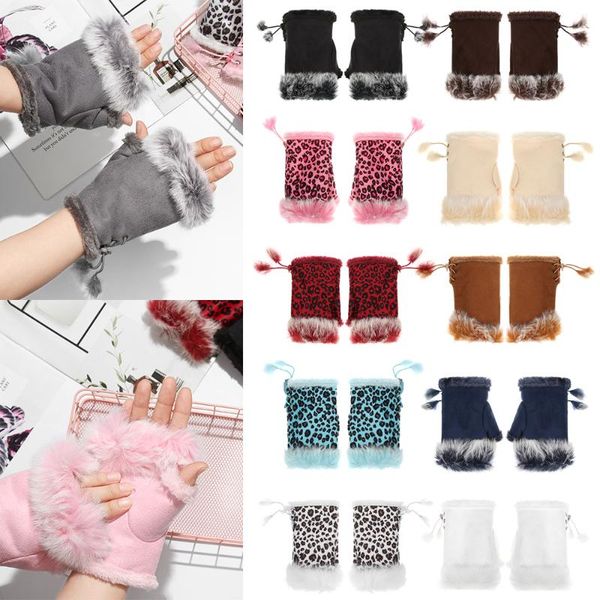 five fingers gloves autumn winter warm fingerless mittens for women girls soft comfortable stretch fashion faux hair, Blue;gray
five fingers gloves autumn winter warm fingerless mittens for women girls soft comfortable stretch fashion faux hair, Blue;gray
