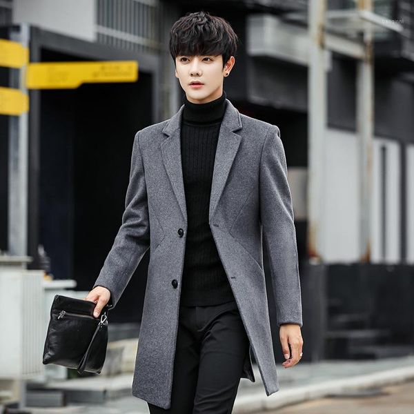 woolen coat men's medium long style fall / winter 2020 new men's woollen coat windbreaker1, Black
woolen coat men's medium long style fall / winter 2020 new men's woollen coat windbreaker1, Black