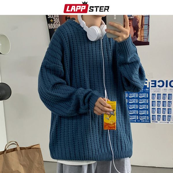 lappster men harajuku colorfuls winter sweater pullover mens black o-neck coare wool sweater japan style vintage clothes 201026, White;black
lappster men harajuku colorfuls winter sweater pullover mens black o-neck coare wool sweater japan style vintage clothes 201026, White;black