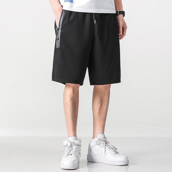 leisure sports shorts men's fashion brand ins trend versatile beach loose large underpants 5-point summer pants, White;black
leisure sports shorts men's fashion brand ins trend versatile beach loose large underpants 5-point summer pants, White;black