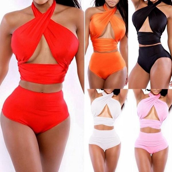 2021 halter bandage crop elastic waist bikini good quality off shoulder sleeveless women two piece swimsuit sets, White;black
2021 halter bandage crop elastic waist bikini good quality off shoulder sleeveless women two piece swimsuit sets, White;black