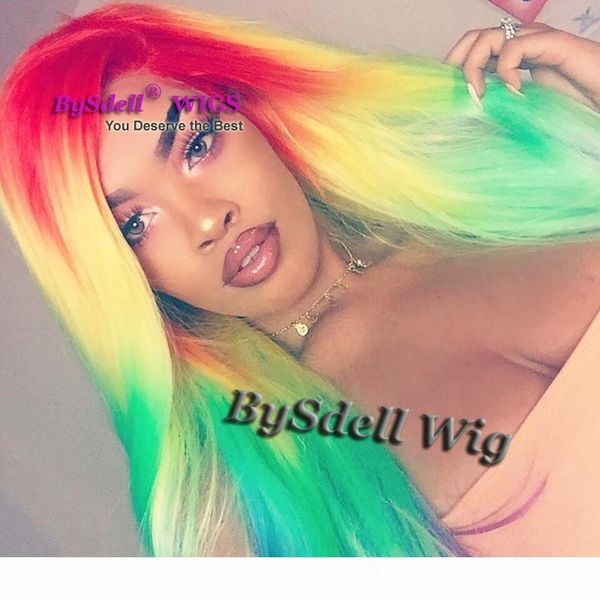 bysdell fashion beauty long straight colorful candy color ombre rainbow mermaid cosplay wig synthetic lace front wigs 360 full lace wig, Black
bysdell fashion beauty long straight colorful candy color ombre rainbow mermaid cosplay wig synthetic lace front wigs 360 full lace wig, Black