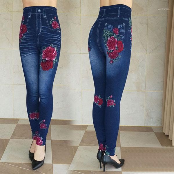 women's autumn winter jeans plus size printing imitation denim leggings high waist wear stretch plus velvet imitation jeans z1361, Blue
women's autumn winter jeans plus size printing imitation denim leggings high waist wear stretch plus velvet imitation jeans z1361, Blue