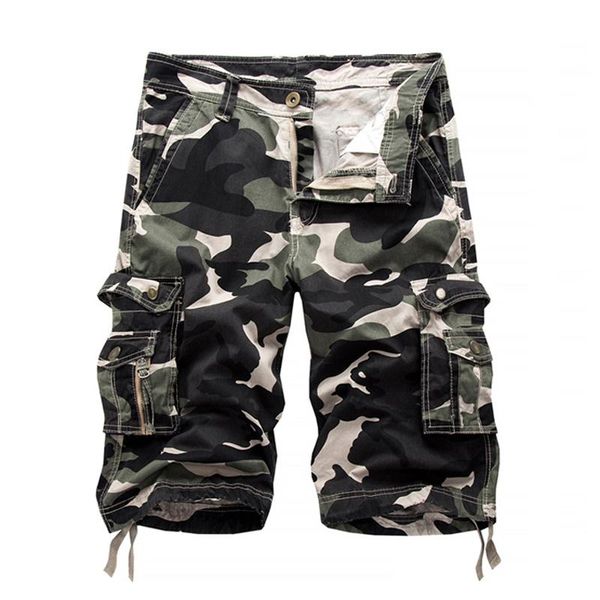men's shorts summer style camouflage cargo loose casual fitness cotton overalls male knee length beach, White;black
men's shorts summer style camouflage cargo loose casual fitness cotton overalls male knee length beach, White;black