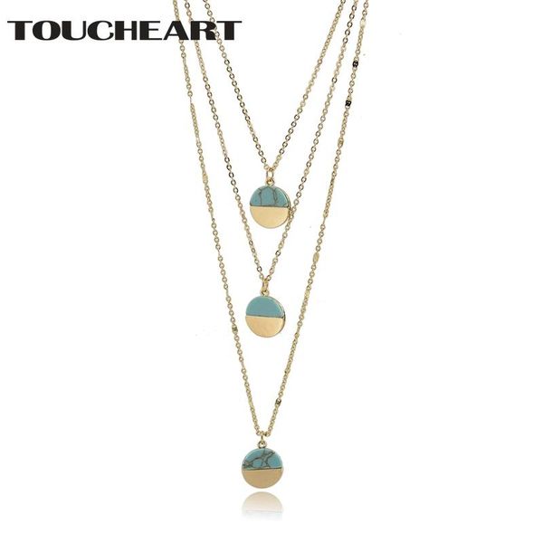 pendant necklaces toucheart layered necklace display jewelry round metal with stone pendants vintage colar statement sne160074, Silver
pendant necklaces toucheart layered necklace display jewelry round metal with stone pendants vintage colar statement sne160074, Silver