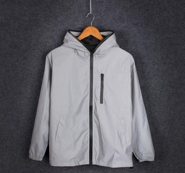 light spring fall of the thin reflective men with hoodie women's sun jacket lovers baseball, Black;brown
light spring fall of the thin reflective men with hoodie women's sun jacket lovers baseball, Black;brown