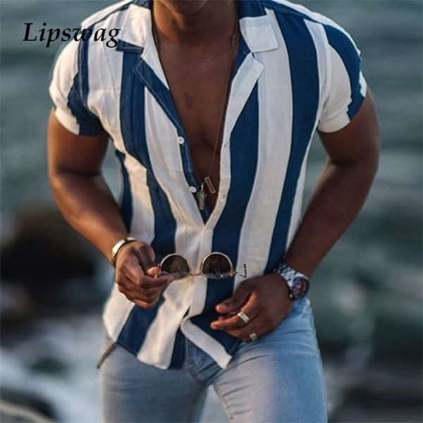 casual striped printed short sleeve shirts for men summer fashion buttoned men's turn-down collar shirt streetwear 220312, White;black
casual striped printed short sleeve shirts for men summer fashion buttoned men's turn-down collar shirt streetwear 220312, White;black