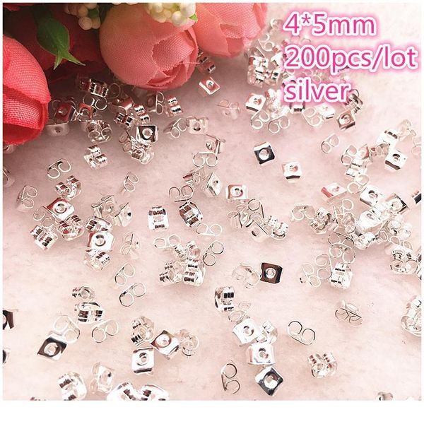 200pcs/lot alloy earring back 4x5mm gold/silver tone metal earback earring ser for findings diy jewelr jlluvq
200pcs/lot alloy earring back 4x5mm gold/silver tone metal earback earring ser for findings diy jewelr jlluvq
