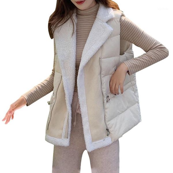 winter women vest coat female faux fur short pocket fluffly vintage shaggy vest loose casual down parkas outerwear clothes1, Black;white
winter women vest coat female faux fur short pocket fluffly vintage shaggy vest loose casual down parkas outerwear clothes1, Black;white