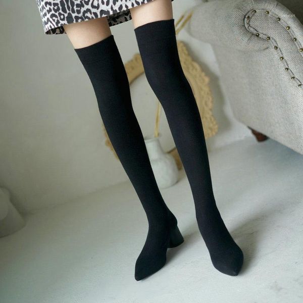 boots lady over the knee pointy toe heels stockings high stretch slim-fit thigh-high heeled ladies shoes1, Black
boots lady over the knee pointy toe heels stockings high stretch slim-fit thigh-high heeled ladies shoes1, Black