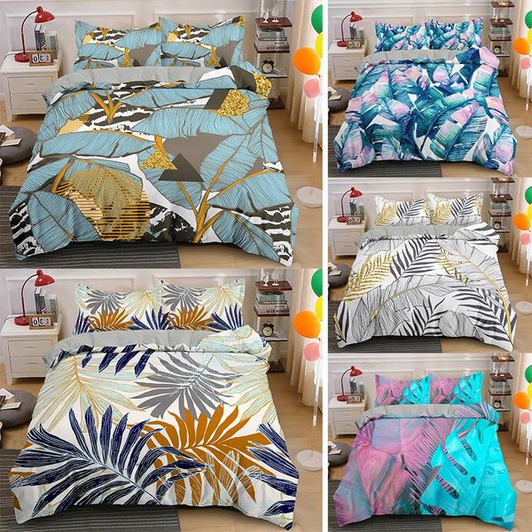 3d bedding set tropical plants pattern print duvet cover home textiles 
3d bedding set tropical plants pattern print duvet cover home textiles