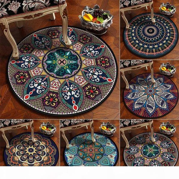 custom european classical vintage ethnic mandala round carpet non-slip balcony coffee table hanging basket home decoration mat
custom european classical vintage ethnic mandala round carpet non-slip balcony coffee table hanging basket home decoration mat