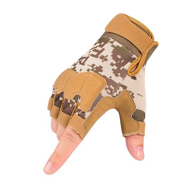 tactical half finger camouflage outdoor riding fighting fitness driving fishing anti slip wear-resistant special soldier gloves male 
tactical half finger camouflage outdoor riding fighting fitness driving fishing anti slip wear-resistant special soldier gloves male