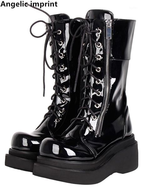 boots angelic imprint women motorcycle cool punk lady lolita shoes woman high heel pumps double bottom of sponge cake thick heel1, Black
boots angelic imprint women motorcycle cool punk lady lolita shoes woman high heel pumps double bottom of sponge cake thick heel1, Black