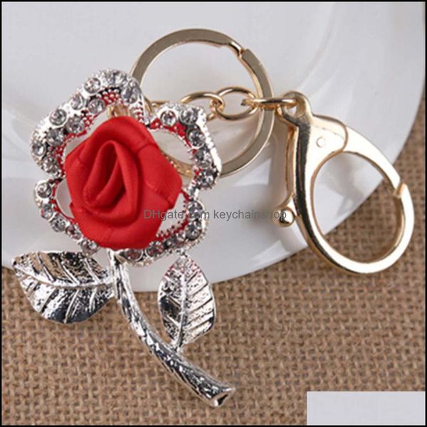 keychains fashion accessories creative beauty keychain fahsion romantic rose flower drop delivery 2021 swcf3, Silver
keychains fashion accessories creative beauty keychain fahsion romantic rose flower drop delivery 2021 swcf3, Silver