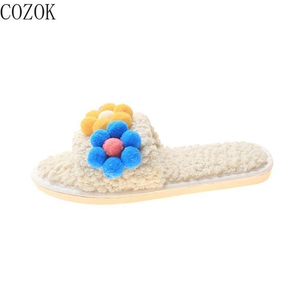 winter open-toed furry women's slippers comfortable and warm sweet and cute women's fashion home flower slippers, Black
winter open-toed furry women's slippers comfortable and warm sweet and cute women's fashion home flower slippers, Black