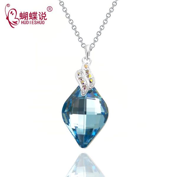 pendant necklaces hudieshuo water drop geometric cut necklace vintage elegant blue crystal 2021 suspension women jewelry, Silver
pendant necklaces hudieshuo water drop geometric cut necklace vintage elegant blue crystal 2021 suspension women jewelry, Silver