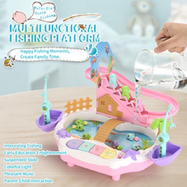 early intellectual development fishing toy abs plastic electric fishing platform toy set with color light and music
early intellectual development fishing toy abs plastic electric fishing platform toy set with color light and music