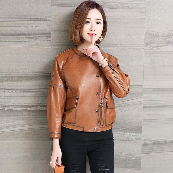 women's leather & faux genuine jacket women 100% real short sheepskin jackets spring 2021 plus size vintage camel coats wqt143, Black
women's leather & faux genuine jacket women 100% real short sheepskin jackets spring 2021 plus size vintage camel coats wqt143, Black
