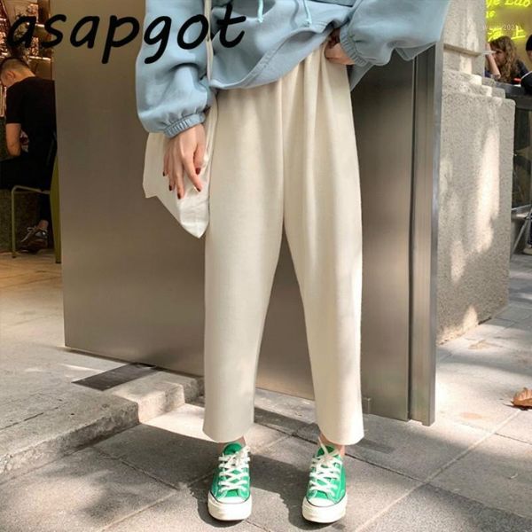 women's pants & capris autumn thickened elastic high waist apricot woolen wide leg women drape loose harem black granny pant slim casua, Black;white
women's pants & capris autumn thickened elastic high waist apricot woolen wide leg women drape loose harem black granny pant slim casua, Black;white