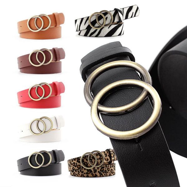 women belt imitation leather alloy pin buckle belt new double circle button leisure jeans fashion dress women, Black;brown
women belt imitation leather alloy pin buckle belt new double circle button leisure jeans fashion dress women, Black;brown